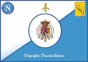 Bandiera del Napoli campione gigliato 2014-15